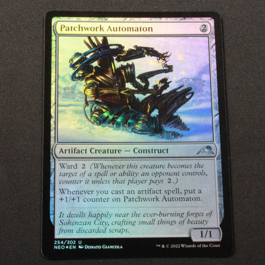 MTG Kamigawa: Neon Dynasty (NEO) Uncommon FOIL Patchwork Automaton 254 NM