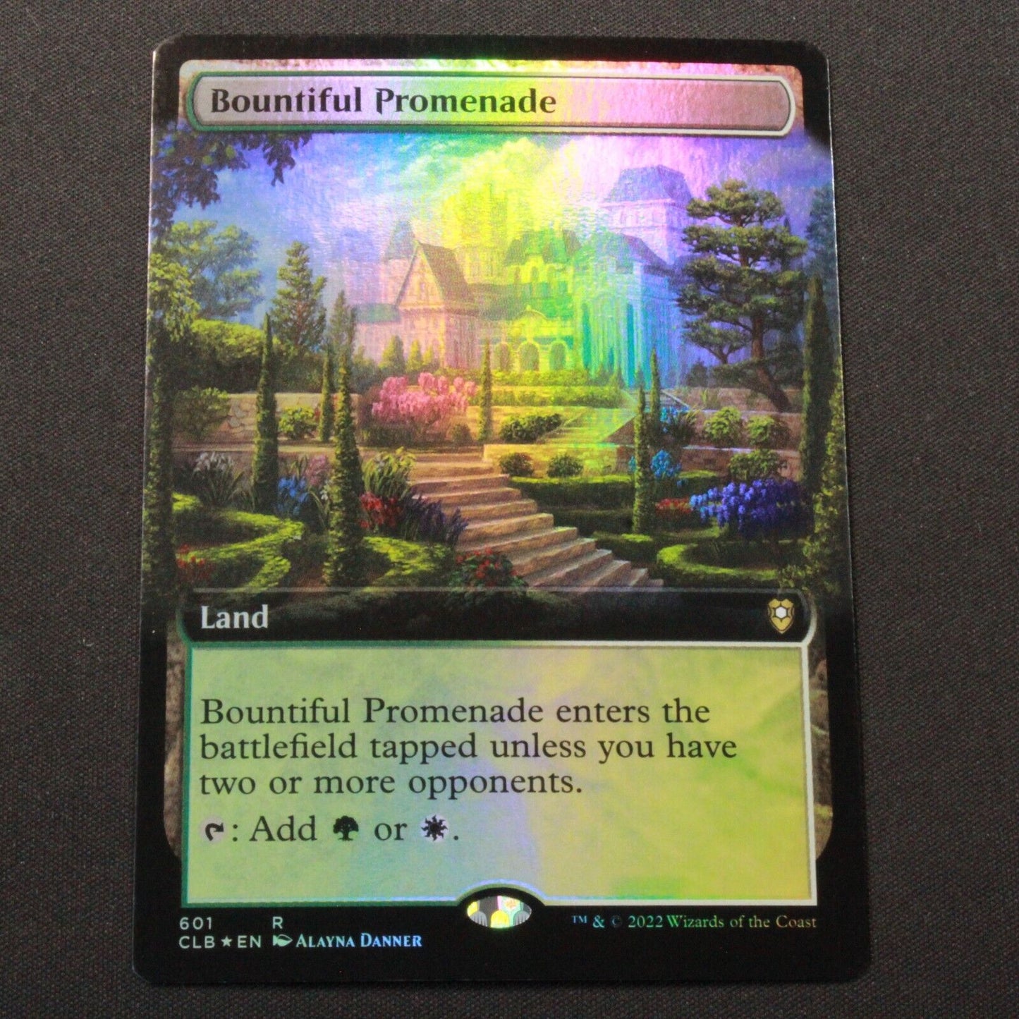 MTG Commander Legends Baldurs Gate CLB FOIL Bountiful Promenade Ext Art 601 NM