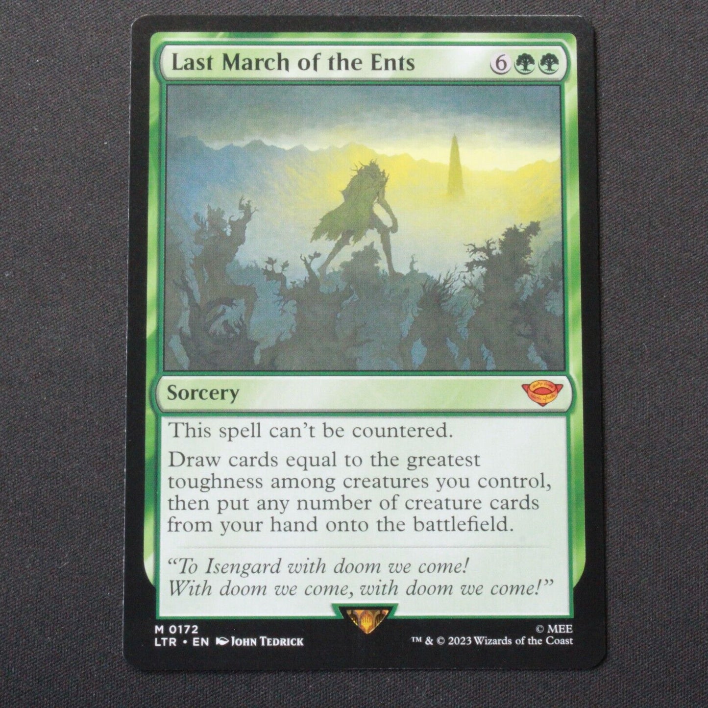 MTG The Lord of the Rings (LTR) Mythic Last March of the Ents 172 NM