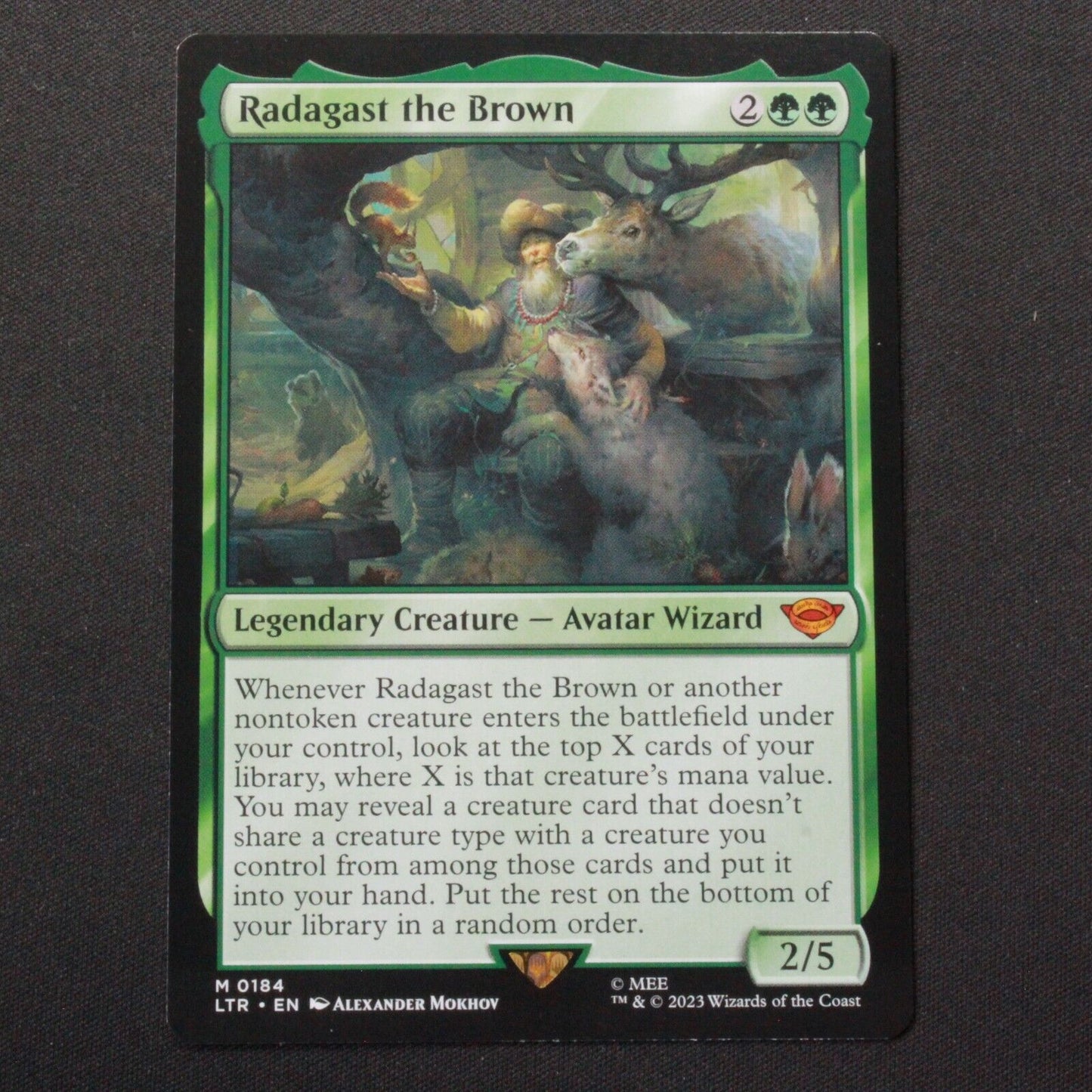MTG The Lord of the Rings (LTR) Mythic Radagast the Brown 184 NM