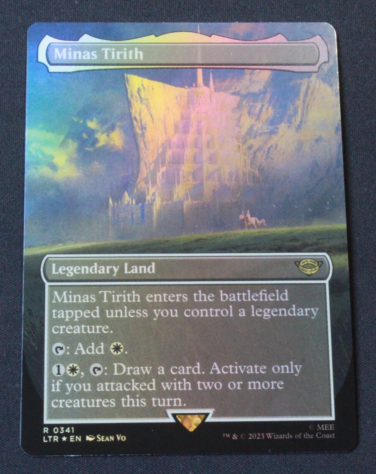 MTG The Lord of the Rings (LTR) Rare FOIL Minas Tirith (Borderless) 341 NM