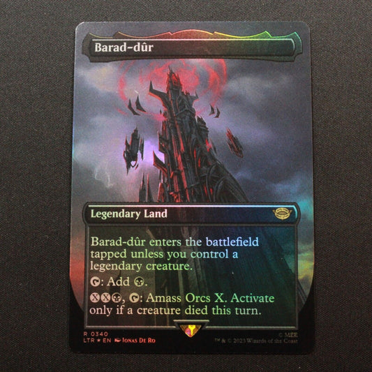 MTG The Lord of the Rings (LTR) Rare FOIL Barad-dur (Borderless) 340 NM