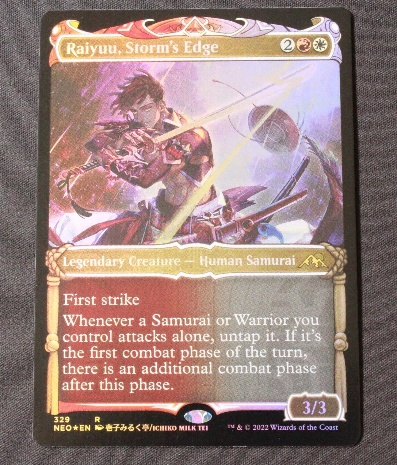 MTG Kamigawa: Neon Dynasty (NEO) Rare FOIL Raiyuu, Storm's Edge Showcase 329 NM