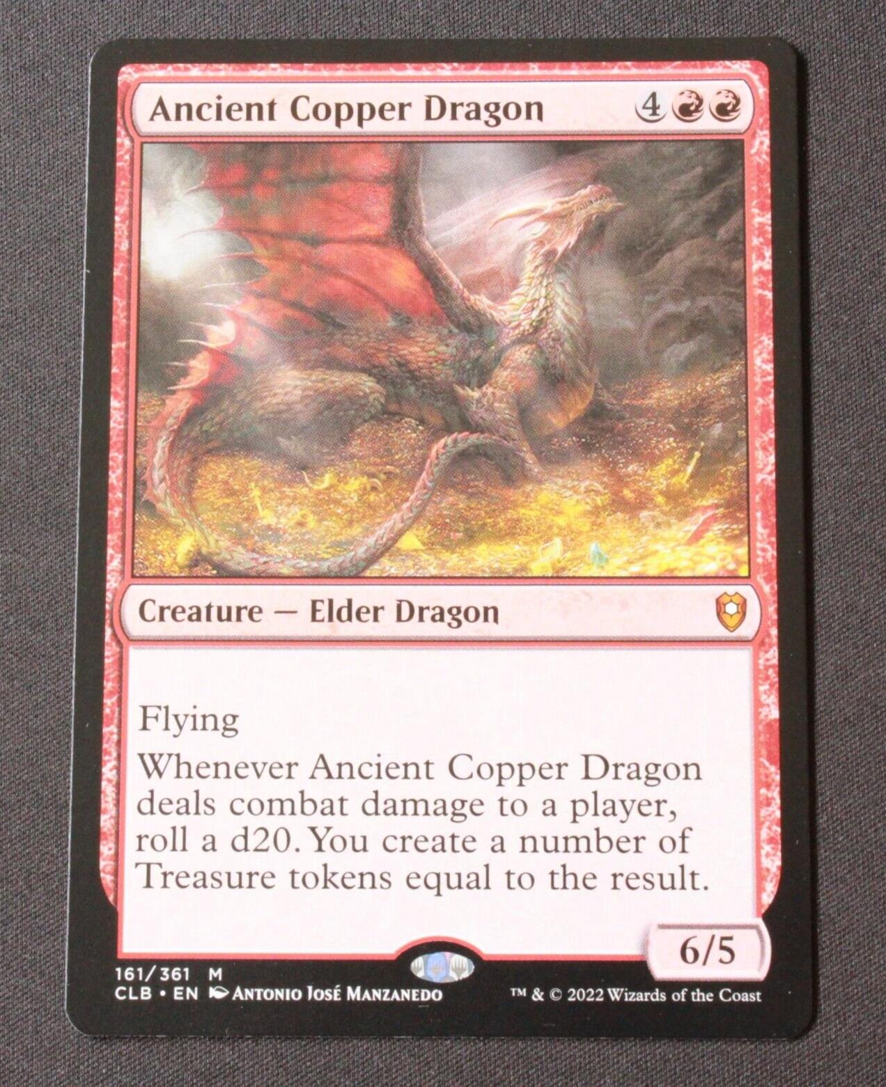 MTG Cmdr Lgnds Battle for Baldur's Gate CLB Mythic Ancient Copper Dragon 161 NM