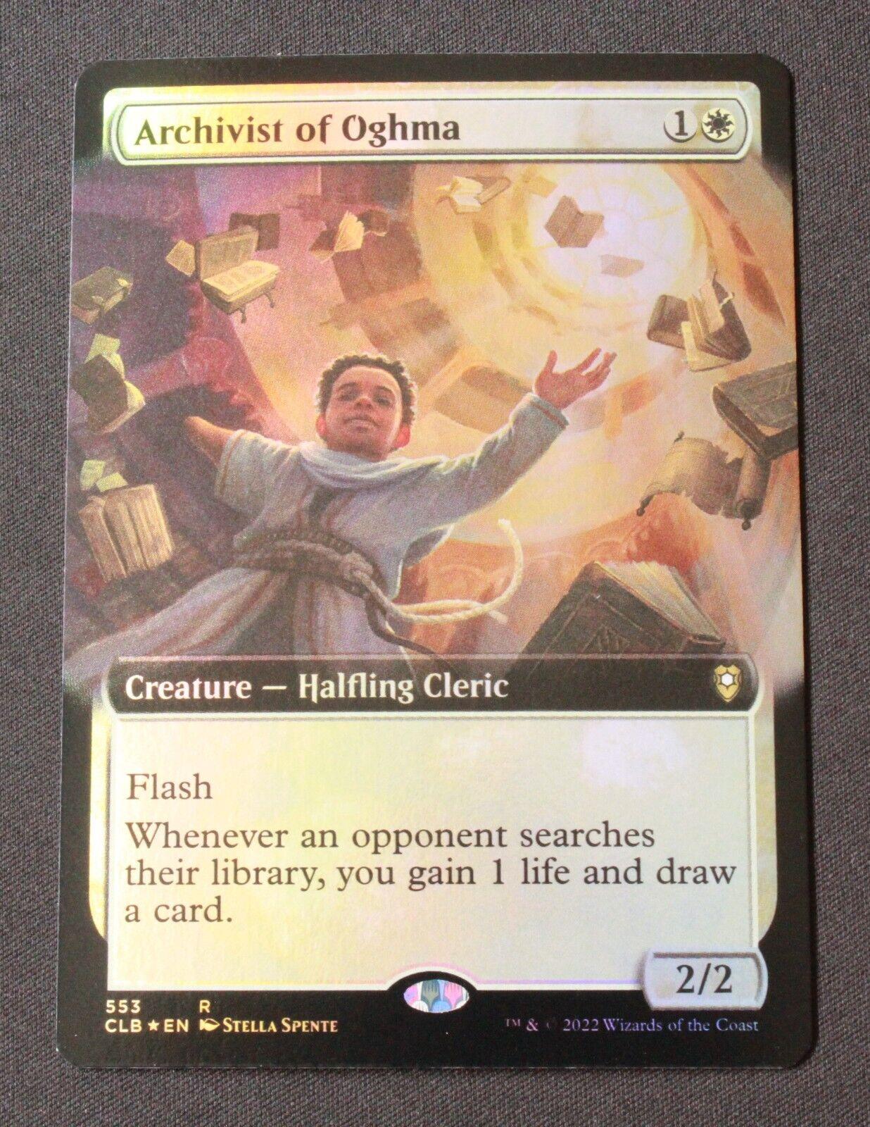 MTG CL Battle for Baldur's Gate CLB Rare FOIL Archivist of Oghma Ext Art 553 NM