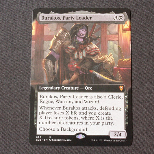 MTG  Battle for Baldur's Gate CLB M Burakos, Party Leader Extended Art 622 NM