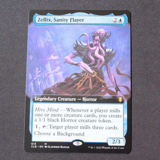 MTG Battle for Baldur's Gate CLB Rare Zellix, Sanity Flayer Extended Art 619 NM