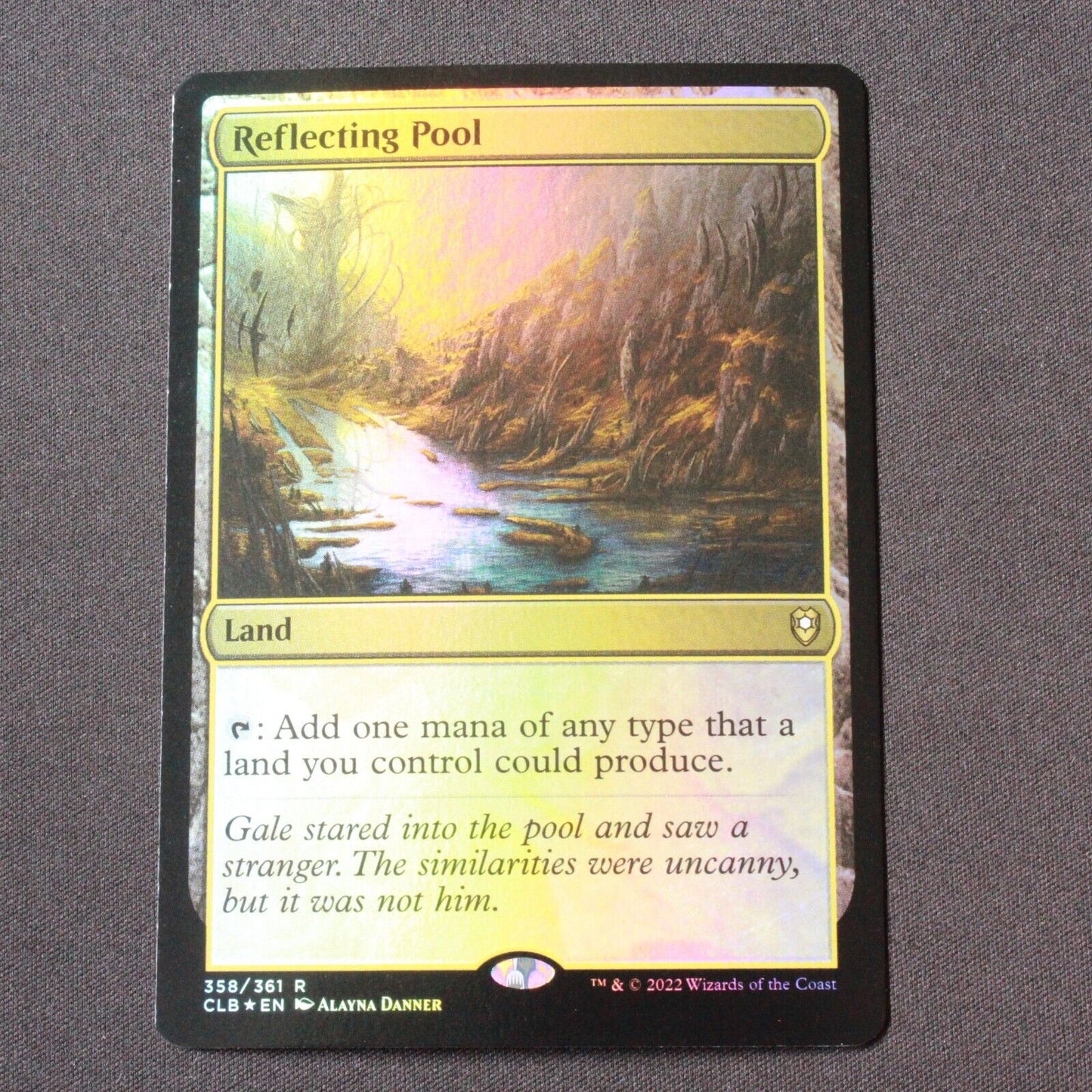 MTG Battle for Baldur's Gate (CLB) Rare Foil Reflecting Pool 358 NM