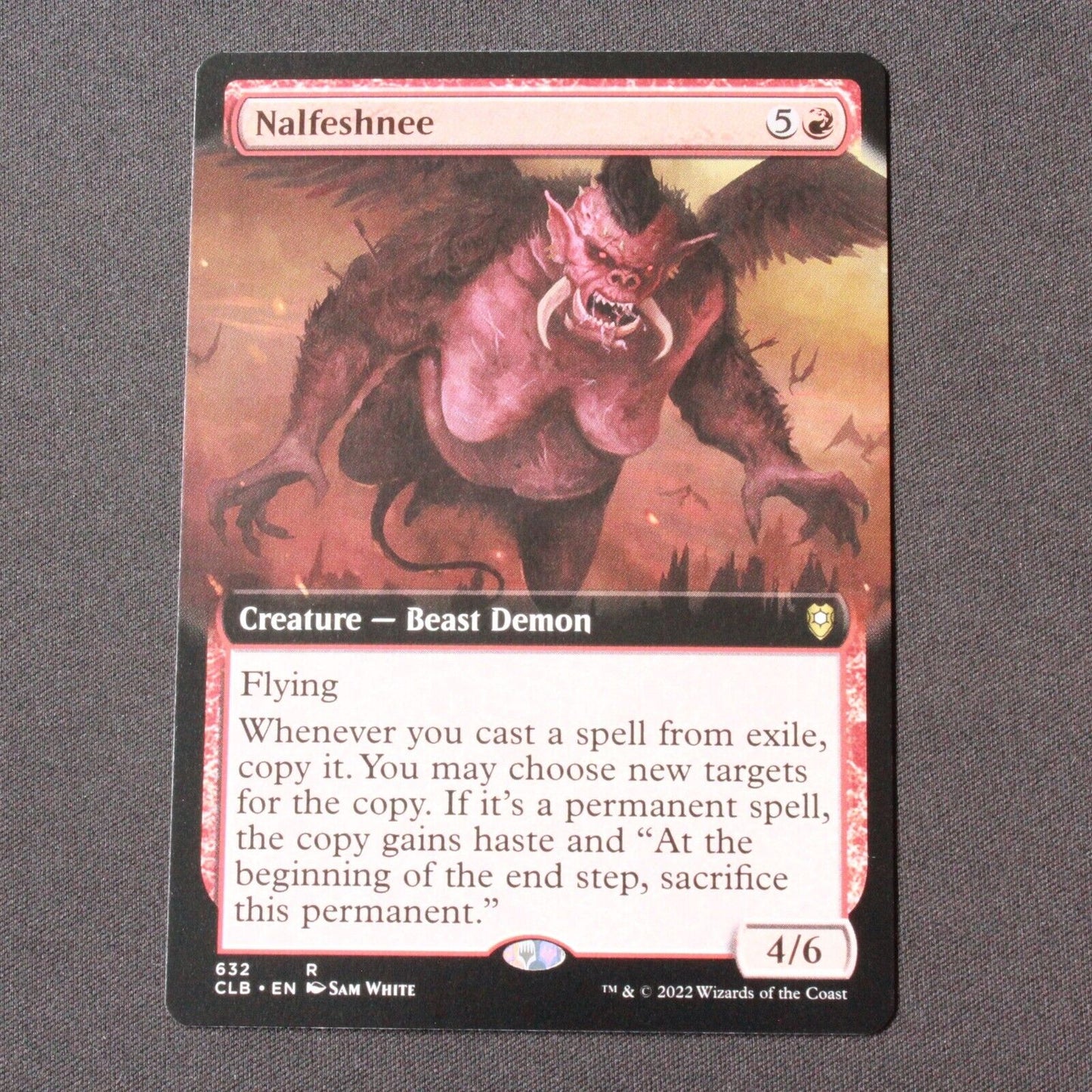 MTG Battle for Baldur's Gate (CLB) Rare Nalfeshnee (Extended Art) 632 NM