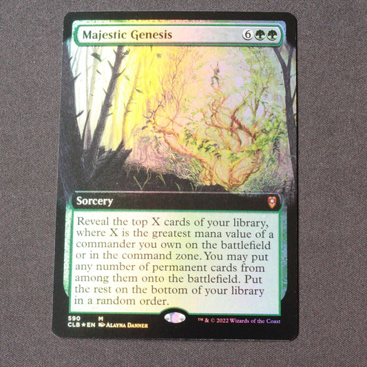 MTG Battle for Baldur's Gate CLB Mythic Foil Majestic Genesis Ext Art 590 NM