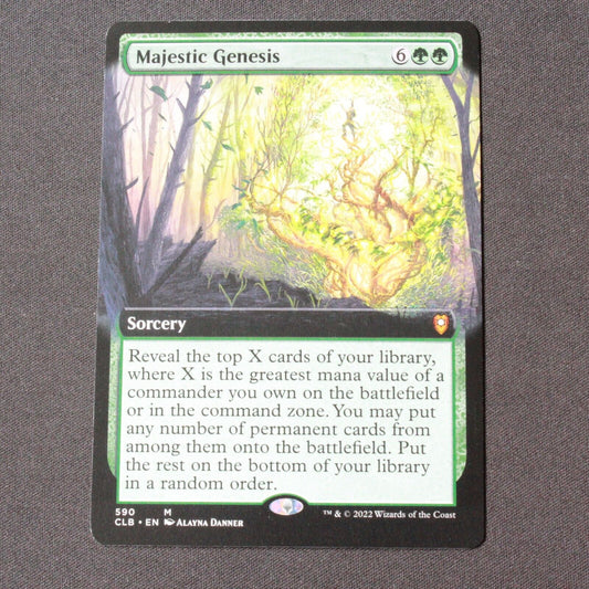 MTG Battle for Baldur's Gate (CLB) Mythic Majestic Genesis (Extended Art) 590 NM