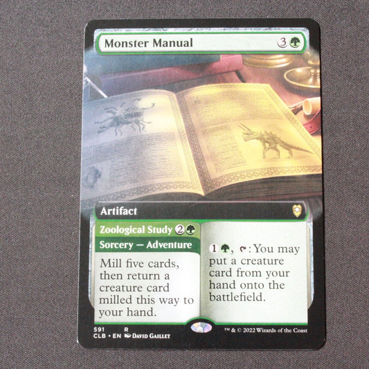 MTG Battle for Baldur's Gate (CLB) Rare Monster Manual (Extended Art) 591 NM