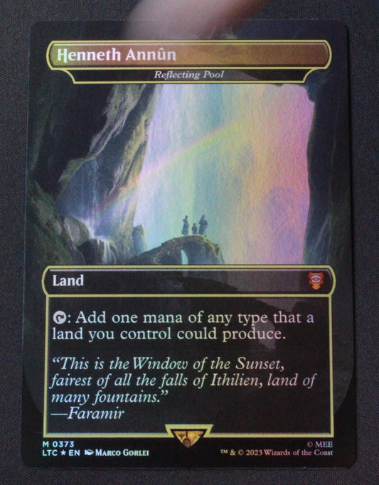 MTG Commander Lord of the Rings LTC FOIL Henneth Annun Reflecting Pool 373 NM