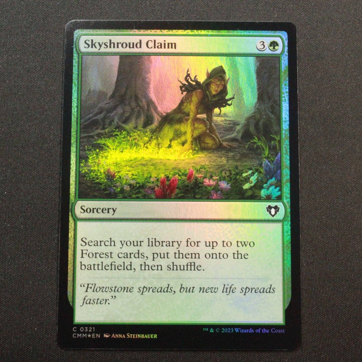 MTG Commander Masters (CMM) Common FOIL Skyshroud Claim 321 NM