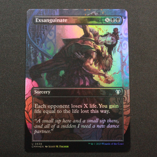 MTG Commander Masters (CMM) Uncommon FOIL Exsanguinate (Borderless) 638 NM