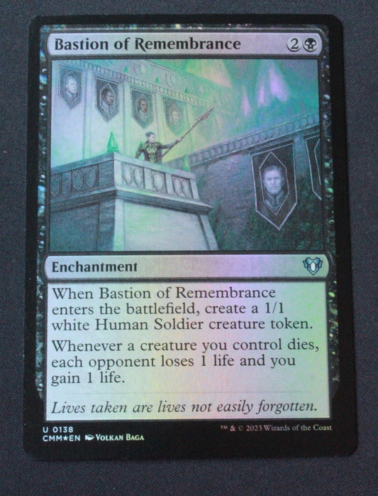 MTG Commander Masters (CMM) Uncommon FOIL Bastion of Remembrance 138 NM