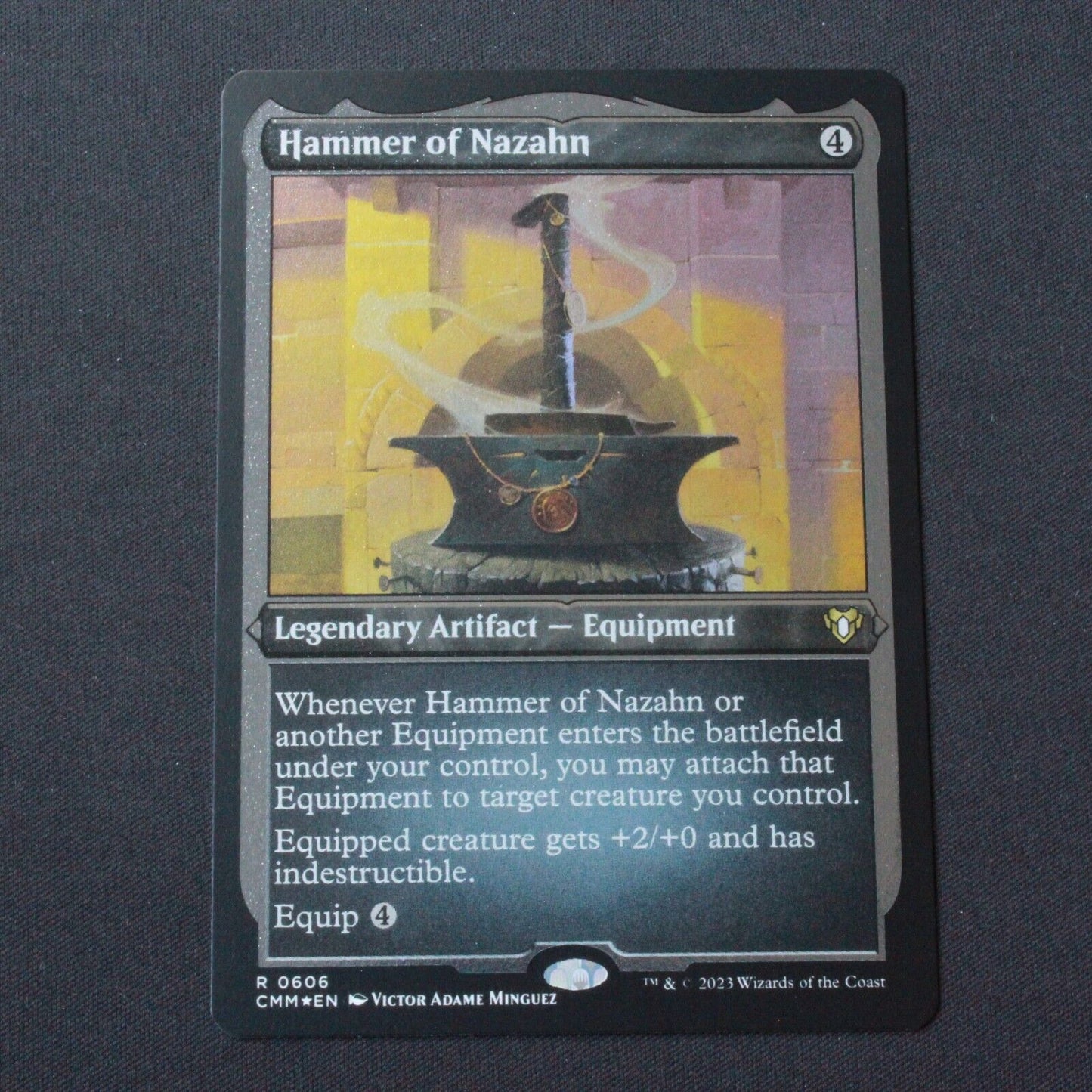 MTG Commander Masters (CMM) Rare Hammer of Nazahn (Foil Etched) 606 NM