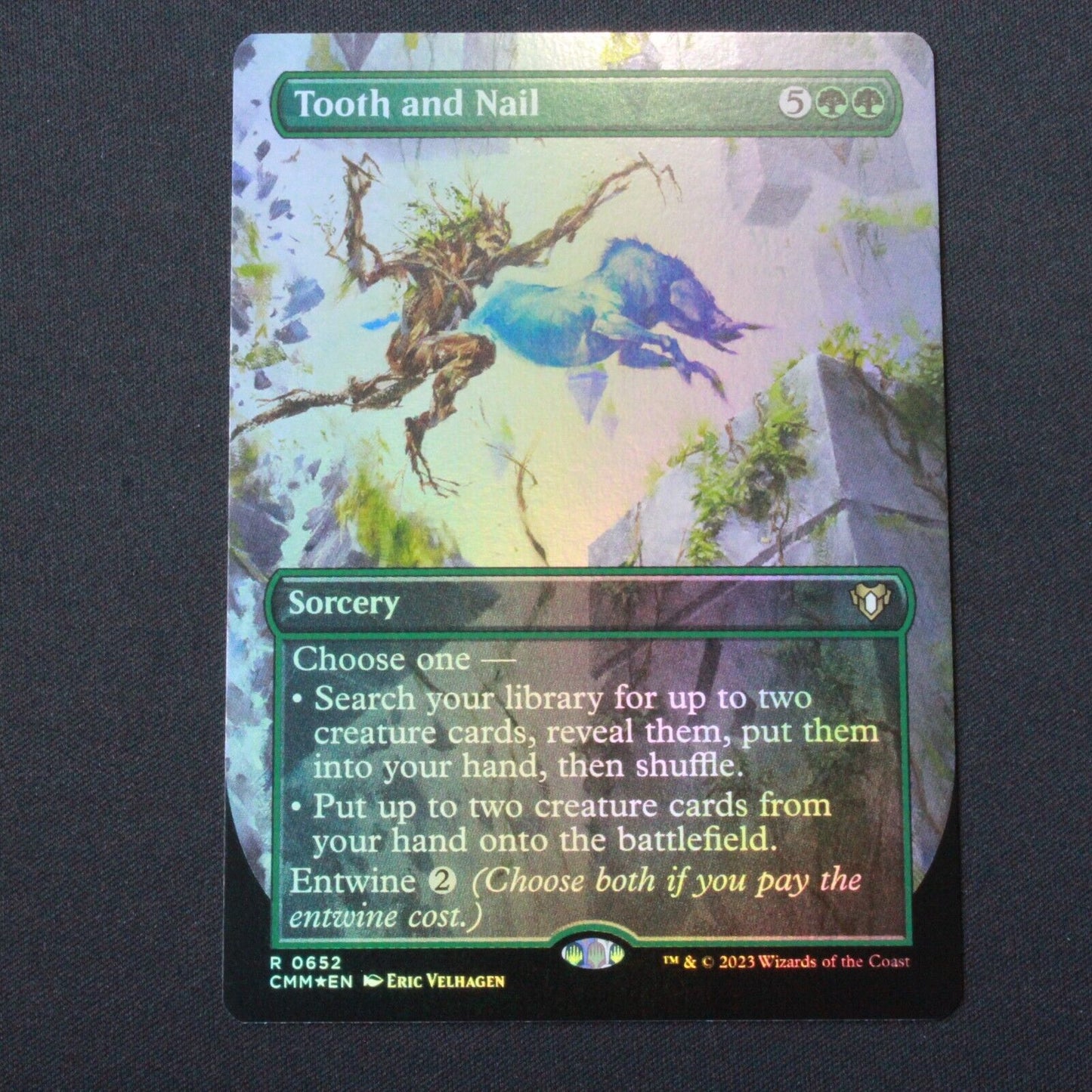 MTG Commander Masters (CMM) Rare FOIL Tooth and Nail (Borderless) 652 NM