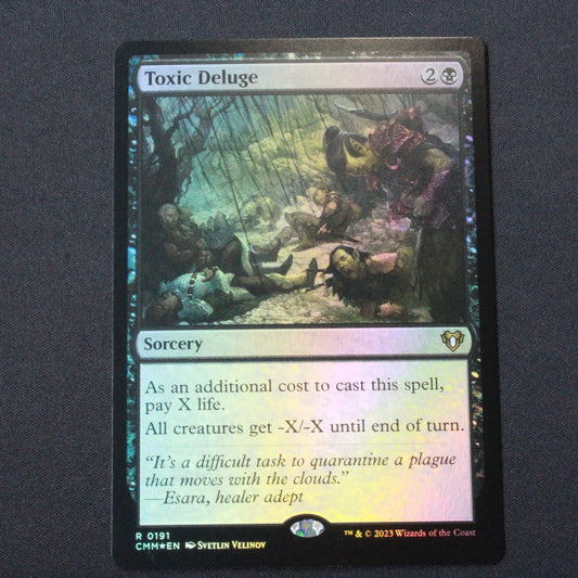 MTG Commander Masters (CMM) Rare FOIL Toxic Deluge 191 NM