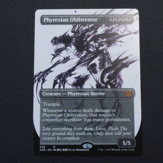 MTG Phyrexia:All Will Be One (ONE) Mythic Phyrexian Obliterator(Showcase) 308 NM