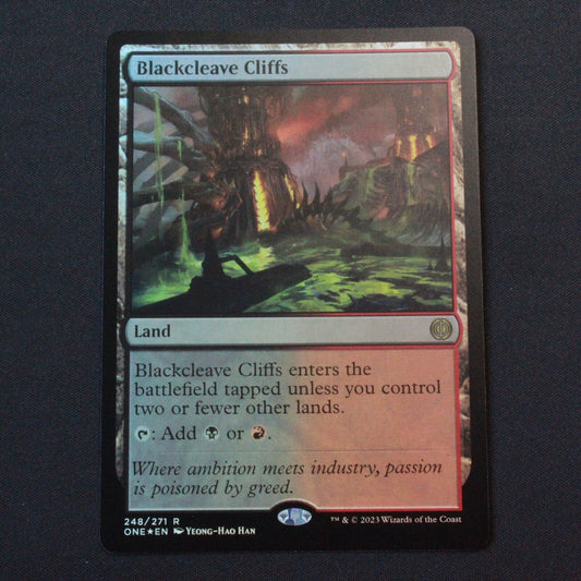 MTG Phyrexia: All Will Be One (ONE) Rare Foil Blackcleave Cliffs 248 NM