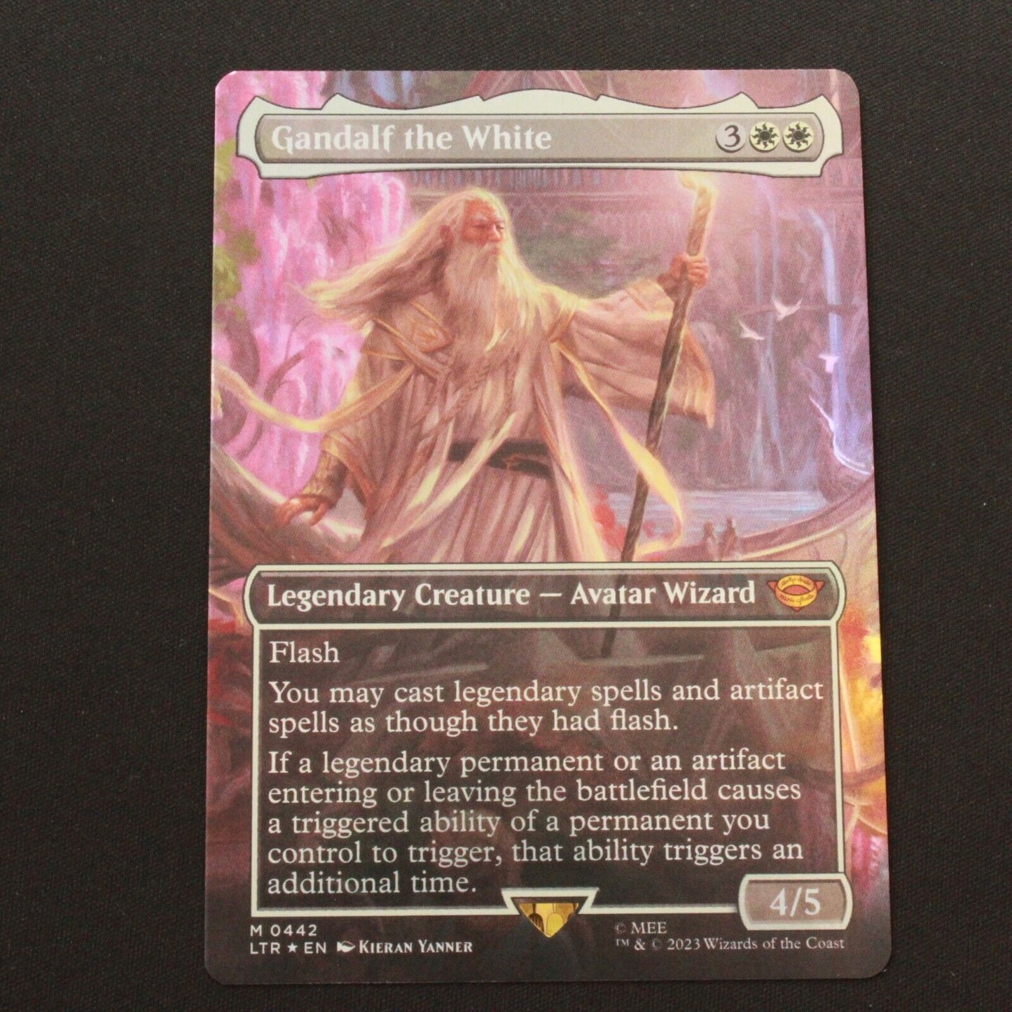 MTG The Lord of the Rings (LTR) Mythic FOIL Gandalf the White Borderless 442 NM