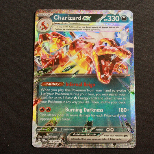 Pokemon SV03: Obsidian Flames Double Rare Charizard ex 125/197 NM