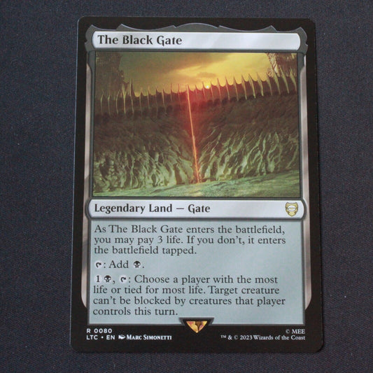 MTG Commander: The Lord of the Rings (LTC) Rare The Black Gate 80 NM