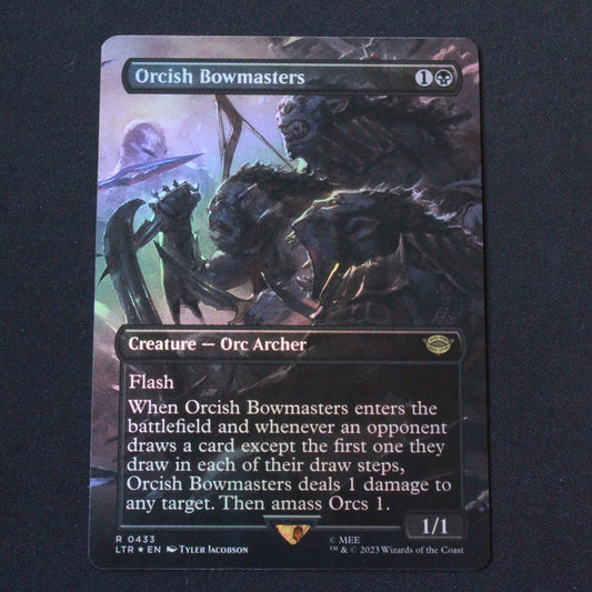 MTG The Lord of the Rings (LTR) Rare FOIL Orcish Bowmasters (Borderless) 433 NM