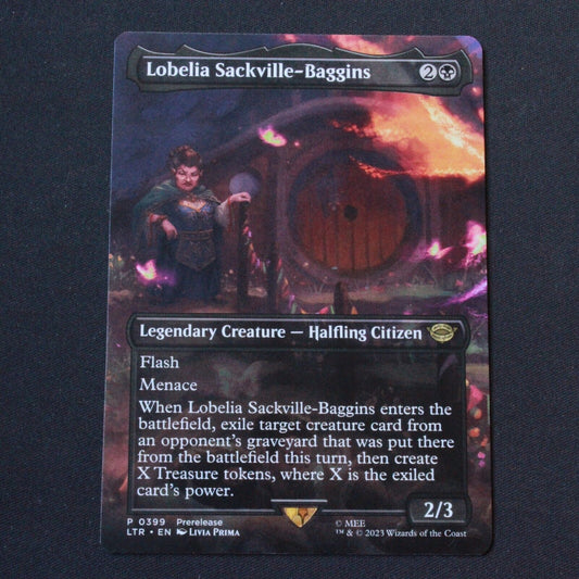 MTG The Lord of the Rings (LTR) Rare Lobelia Sackville-Baggins Borderless 399 NM