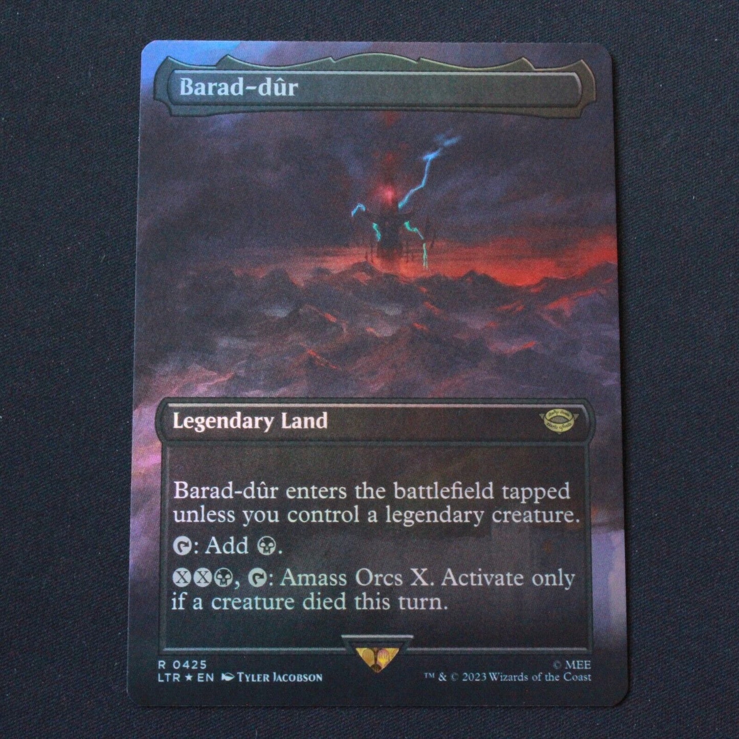 MTG The Lord of the Rings (LTR) Rare FOIL Barad-dur (Borderless) 425 NM