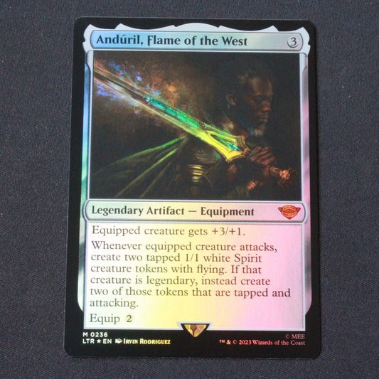 MTG The Lord of the Rings (LTR) Mythic FOIL Anduril, Flame of the West 236 NM