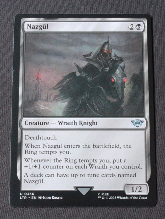 MTG Lord of the Rings:Tales of Middle-earth (LTR) Uncommon Nazgul 336 NM