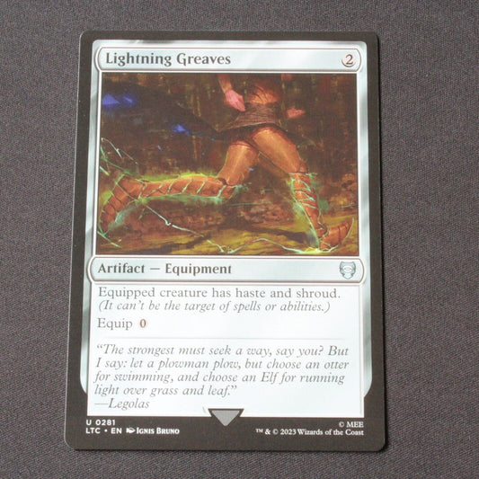 MTG Commander: The Lord of the Rings (LTC) Uncommon Lightning Greaves 281 NM