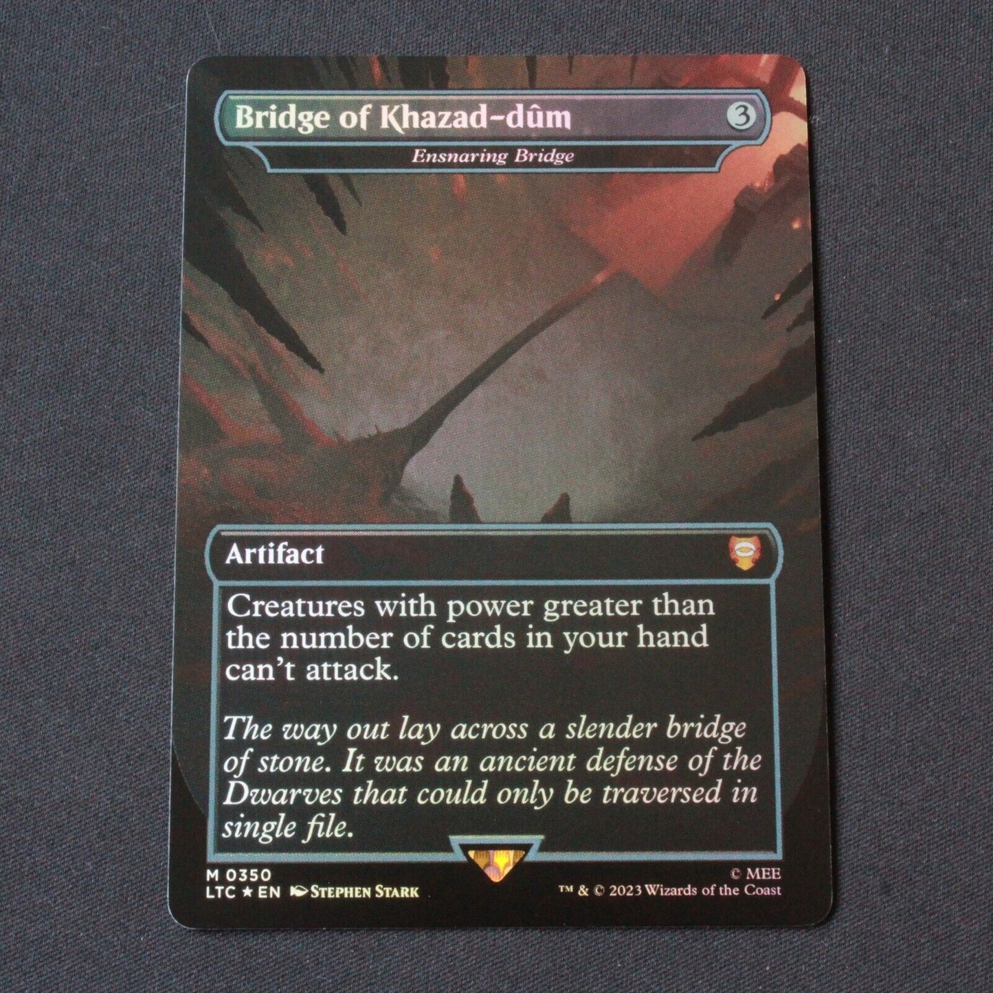 MTG Commander: The Lord of the Rings LTC Mythic FOIL Bridge of Khazad-dum 350 NM