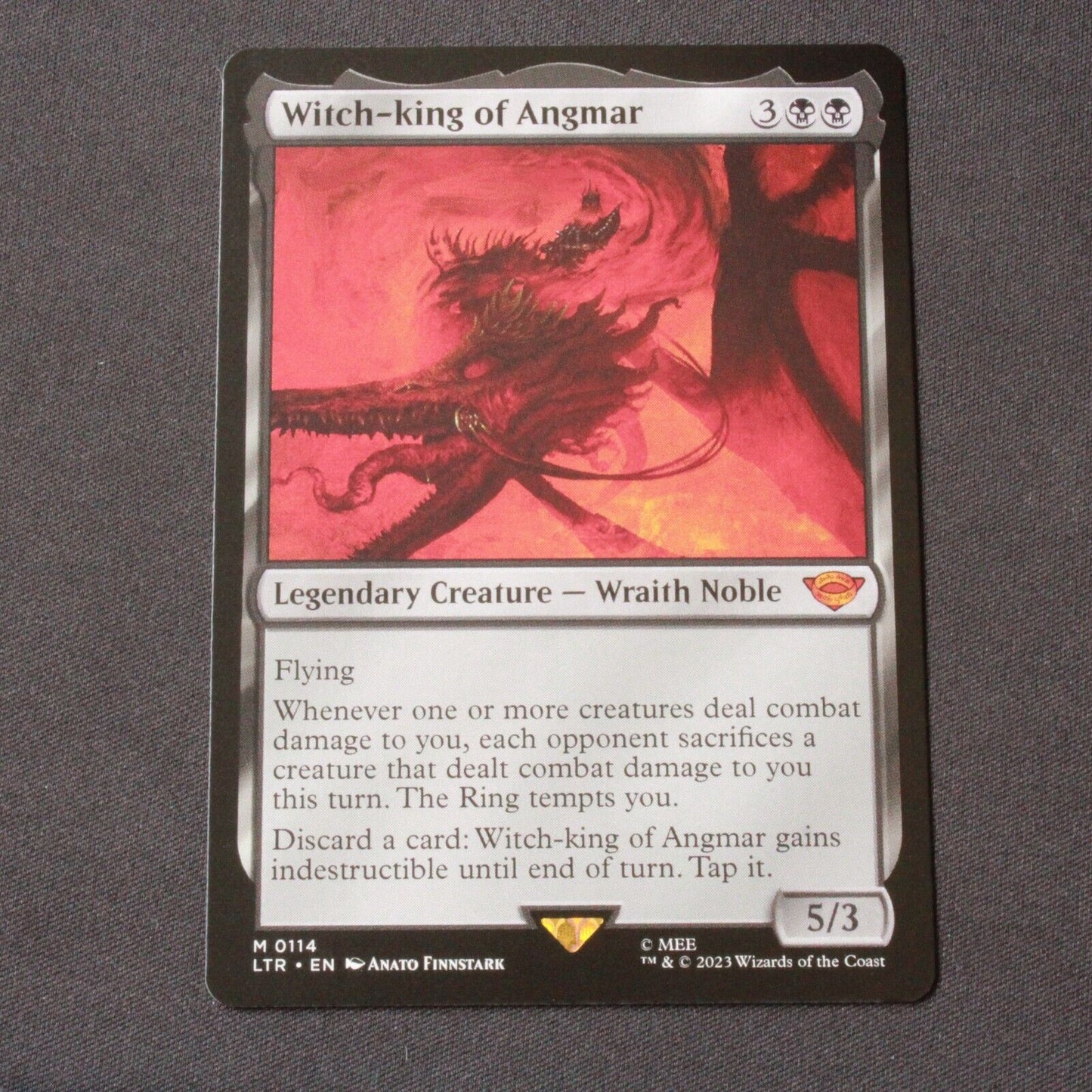 MTG The Lord of the Rings (LTR) Mythic Witch-king of Angmar 114 NM