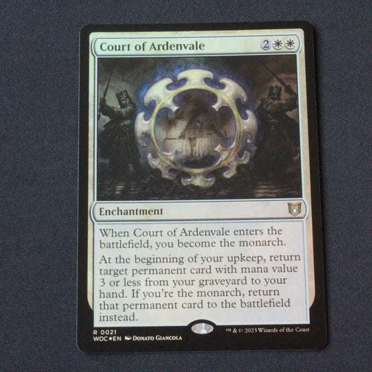 MTG Commander: Wilds of Eldraine (WOC) Rare FOIL Court of Ardenvale 21 NM