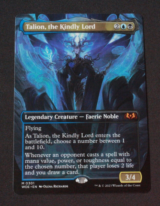 MTG Wilds of Eldraine (WOE) Mythic Talion, the Kindly Lord (Borderless) 301 NM