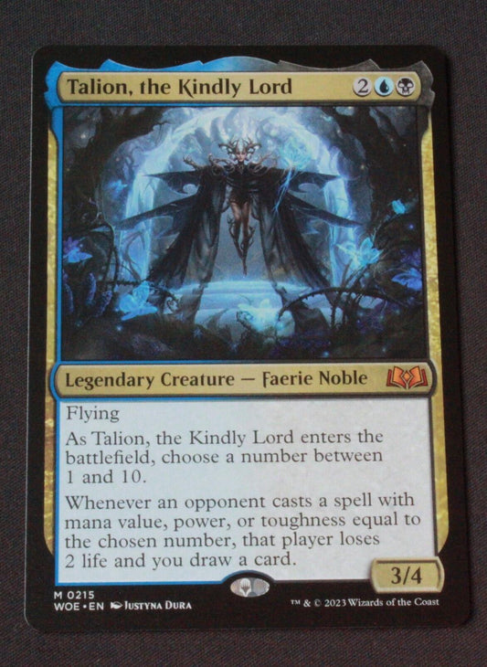 MTG Wilds of Eldraine (WOE) Mythic Talion, the Kindly Lord 215 NM