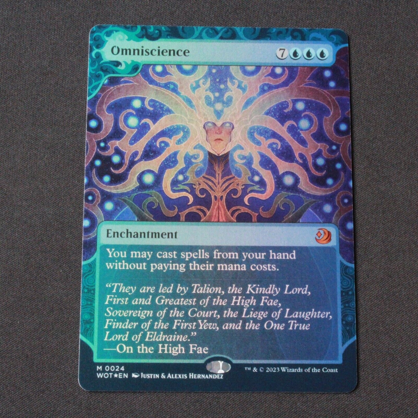 MTG Wilds of Eldraine: Enchanting Tales (WOT) Mythic FOIL Omniscience 24 NM