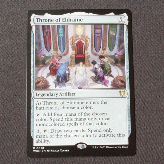 MTG Commander: Wilds of Eldraine (WOC) Rare Throne of Eldraine 28 NM