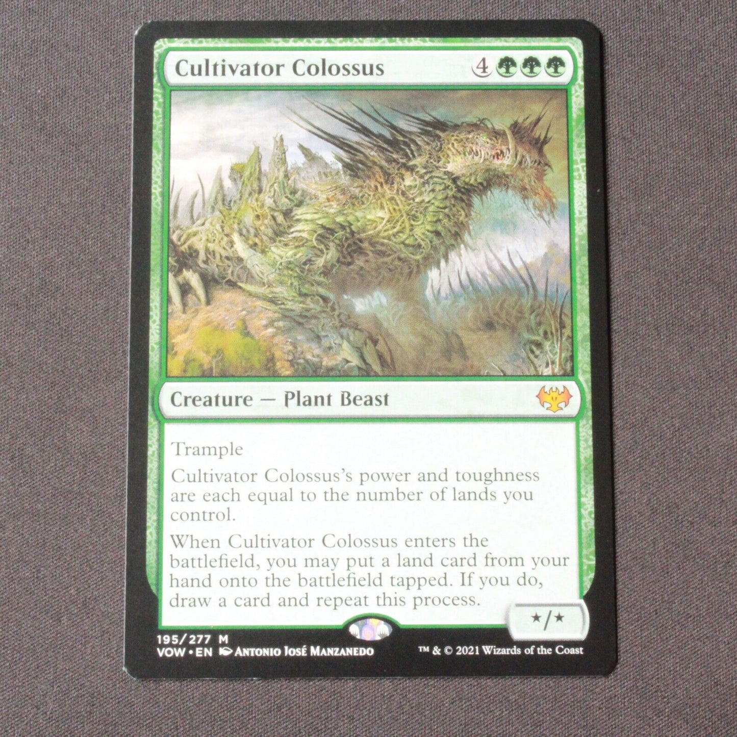 MTG Innistrad: Crimson Vow (VOW) Mythic FOIL Cultivator Colossus 195 NM