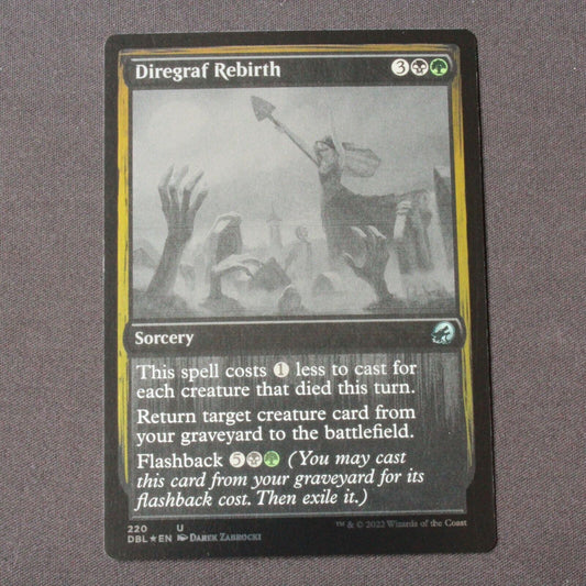 MTG Innistrad: Double Feature (DBL) Uncommon FOIL Diregraf Rebirth 220 NM