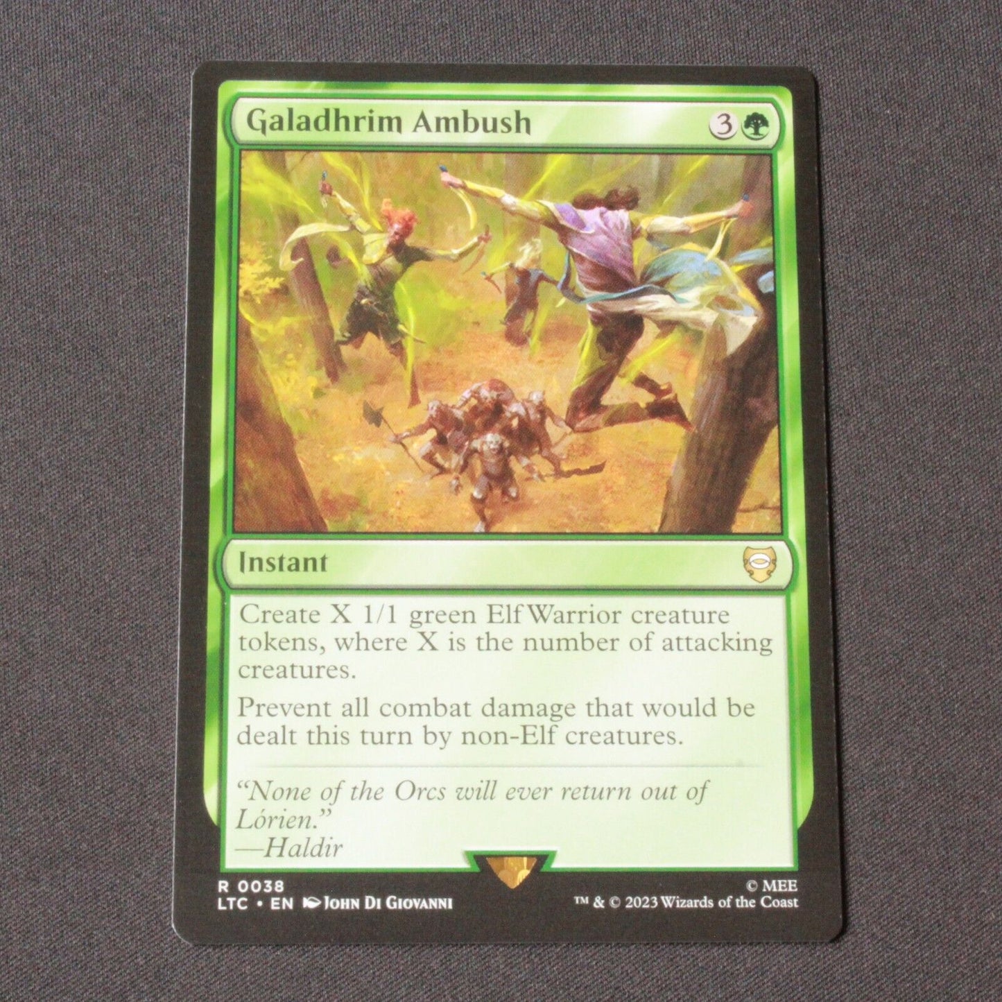 MTG Commander: The Lord of the Rings (LTC) Rare Galadhrim Ambush 38 NM