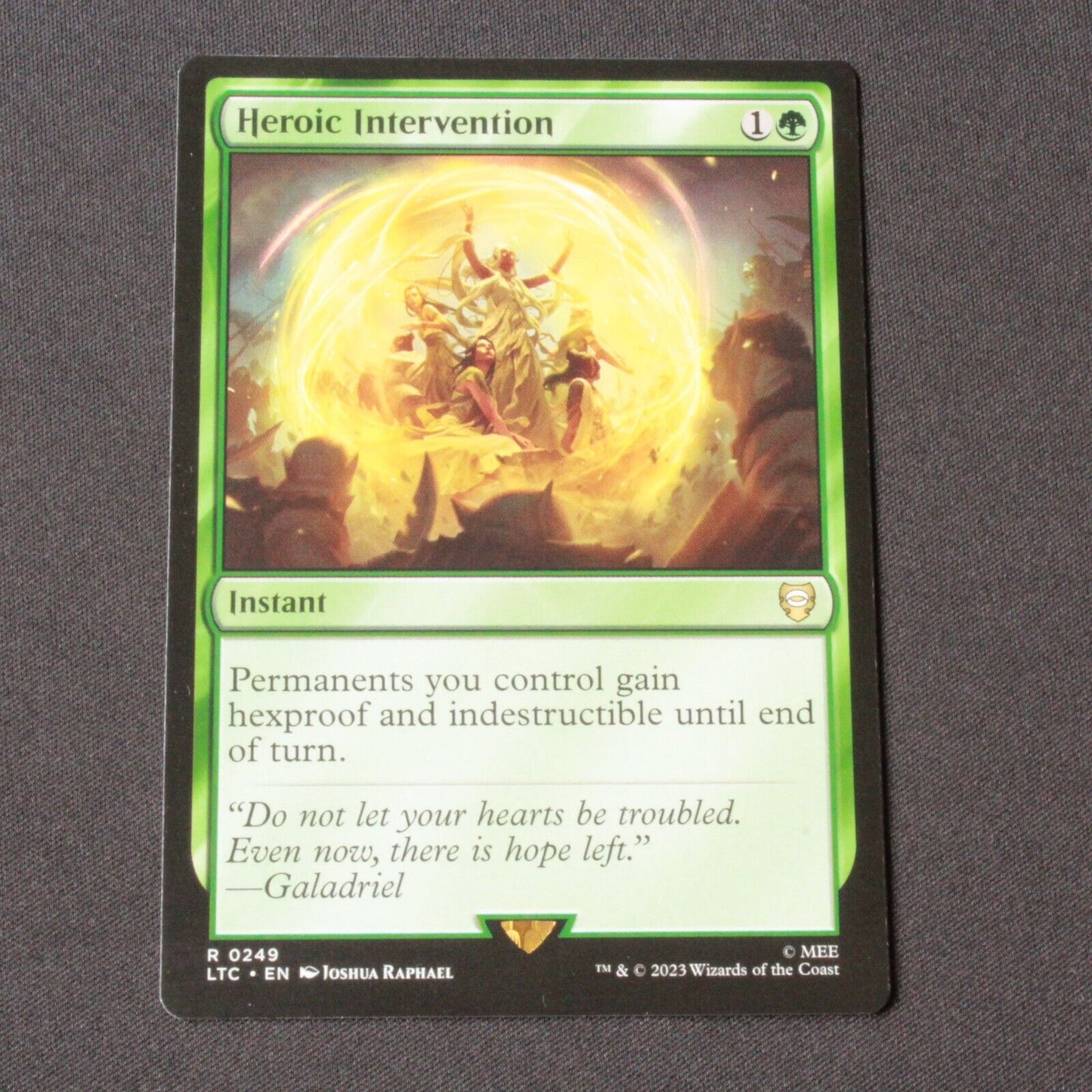 MTG Commander: The Lord of the Rings (LTC) Rare Heroic Intervention 249 NM