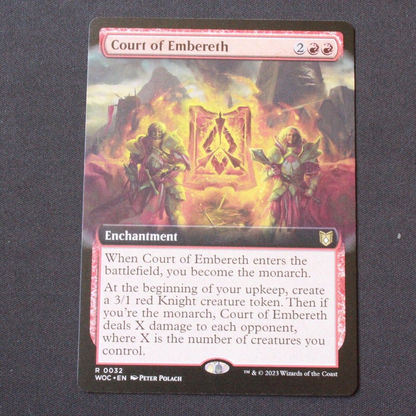 MTG Commander: Wilds of Eldraine WOC Rare Court of Embereth Extended Art 32 NM