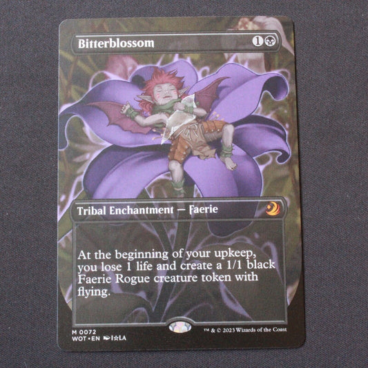 MTG Wilds of Eldraine: (WOT) Mythic Bitterblossom (Anime Borderless) 72 NM