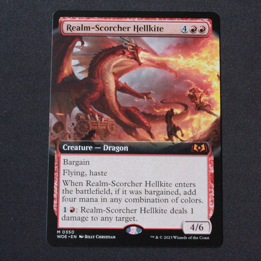 MTG Wilds of Eldraine (WOE) Mythic Realm-Scorcher Hellkite (Extended Art) 350 NM