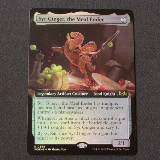 MTG Wilds of Eldraine (WOE) FOIL Syr Ginger the Meal Ender (Extended Art) 369 NM