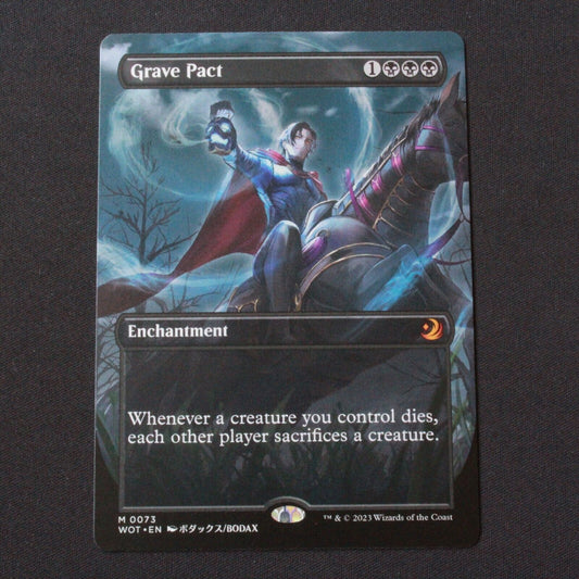 MTG Wilds of Eldraine: Enchanting Tales WOT Grave Pact (Anime Borderless) 73 NM